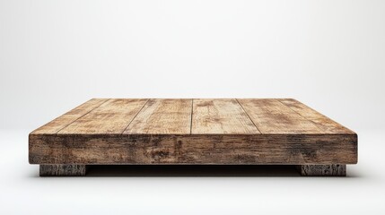 Wide Wooden Stage with Slightly Rough Planks