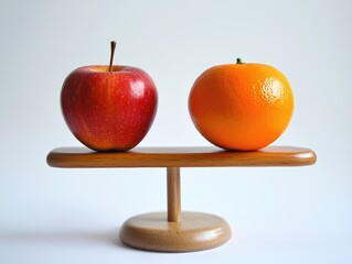 Metaphor Compare Apples To Oranges: A Balance Between Red Apples and Oranges