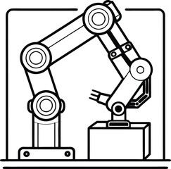 A vector drawing shows a car, a microscope for science research, and an electric plug as a technology object