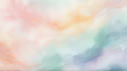 Gentle Pastel Watercolor Abstract Background
