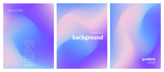 Abstract liquid background layout. Soft color blend. Blurred fluid effect. Gradient mesh. Mockup modern design template for posters, ad banners, brochures, flyers, covers, websites. EPS vector image