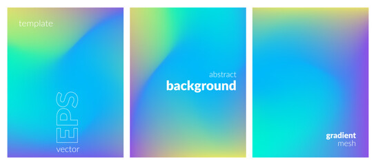 Abstract liquid background layout. Bright color blend. Blurred fluid effect. Gradient mesh. Mockup modern design template for posters, ad banners, brochures, flyers, covers, websites. EPS vector image
