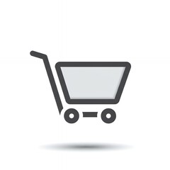Shopping Cart Icon Design for Online Retail and E-commerce Usage
