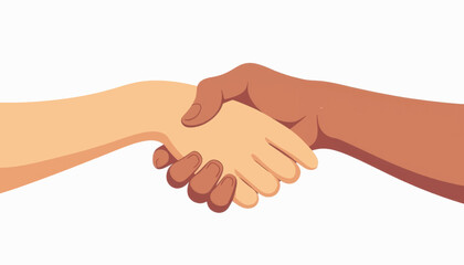 Intertwined hands symbolizing unity and friendship on white background, togetherness