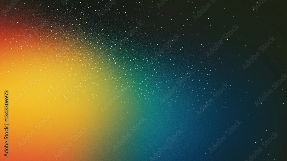 Aufkleber colorful dark rainbow gradient background with grainy texture and minimalist flat design. high-resol