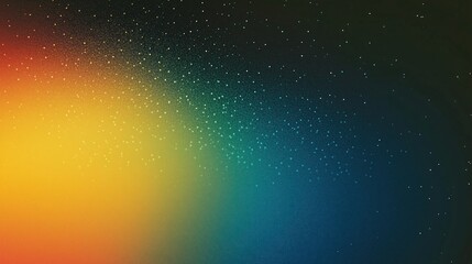 Colorful dark rainbow gradient background with grainy texture and minimalist flat design. High-resolution vector illustration with smooth blended colors and soft blurred edges.