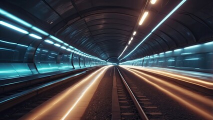 Fototapeta premium A blurred perspective of a colorful,