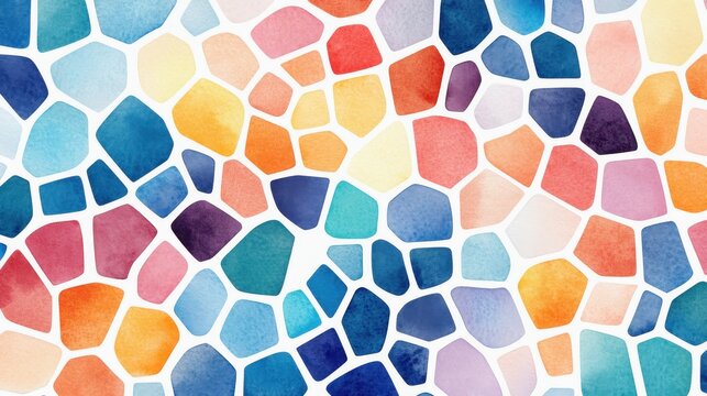 A colorful mosaic of small stones