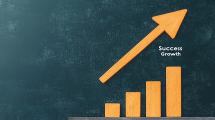 Success concept in business growth analyzing trends and strategies for achieving prosperity in a competitive market environment