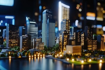 Naklejka premium Fueling Economic Growth Through Innovation and Creative Solutions for a Prosperous Future