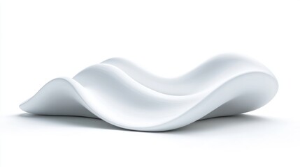 Beautiful Snowdrift with Frosty Textures and Smooth Surface