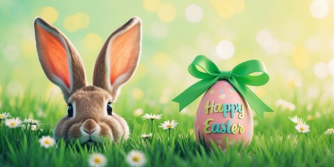 Easter Bunny with Egg – Happy Easter Greeting