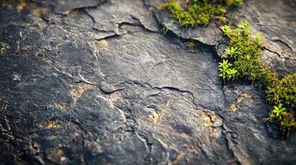 Obraz premium grass growing on rocks