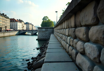 Obraz premium Stones by the Riverbank