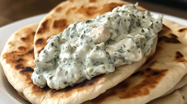 Chicken tzatziki pitas for lunch or dinner
