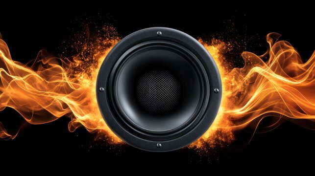 Speaker on Fire