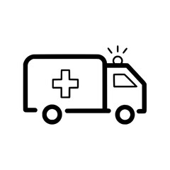 ambulance car icon