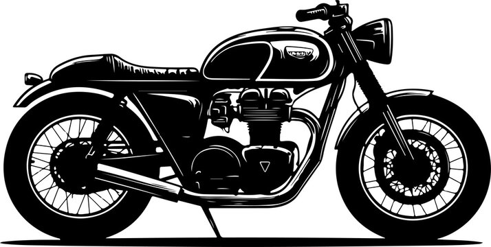 vintag motorcycle illustration