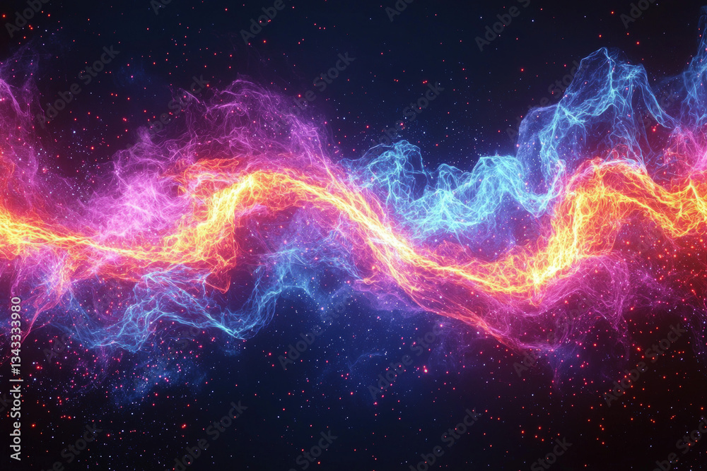 Wall mural an electrifying abstract representation of electricity, showcasing dynamic lines and energy.