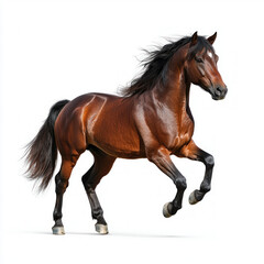 Fototapeta premium horse isolated on white background