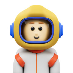 astronaut avatar 3d illustration