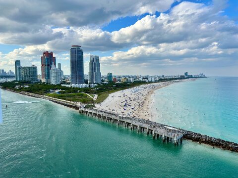 South Pointe Park und Strand in Maimi Beach, Florida