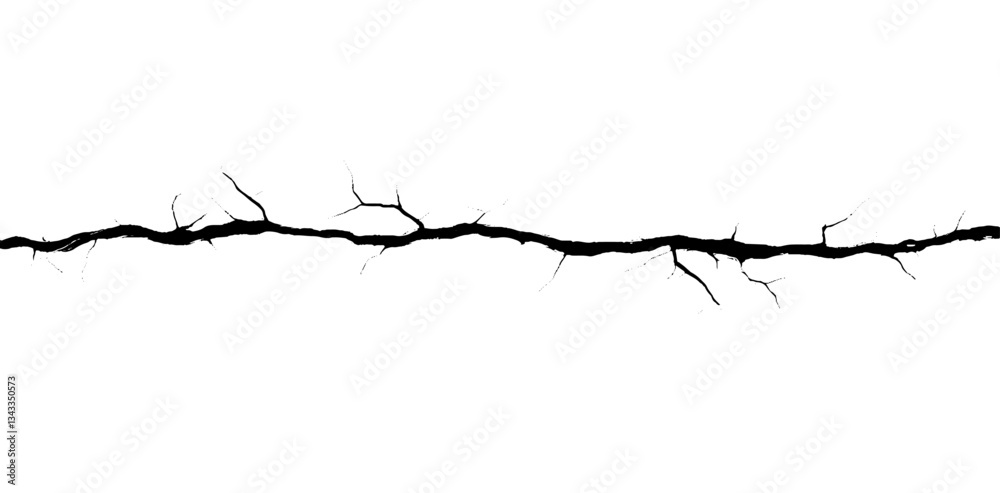 Poster exploring the intricate beauty of crack textures on a stark white surface in a minimalist artistic d