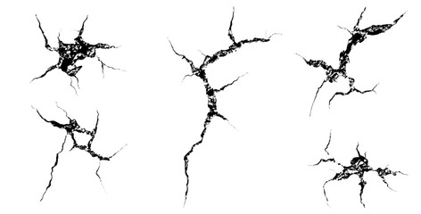 Intricate patterns of cracks reveal nature's art in a forgotten structure during twilight hours