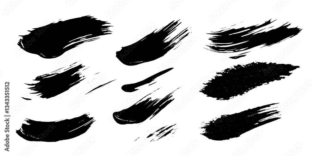 Poster Dynamic brushstrokes create a bold and expressive composition in a powerful display of artistic technique and creativity