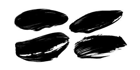 Expressive brushstrokes showcase bold contrasts and dynamic textures in black and white artistry