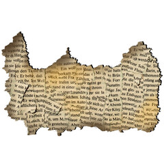 Vintage Torn Paper with Text