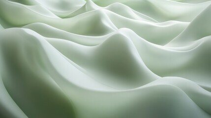 Obraz premium Abstract Green Fabric Waves