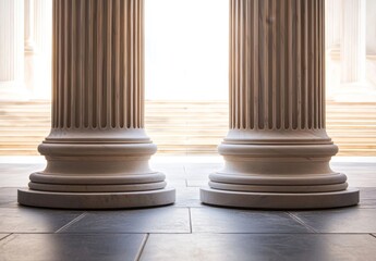 Isolated architectural features highlight the beauty of Greek decorations.