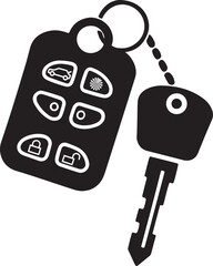 Set of keys and lock symbolizing security and access