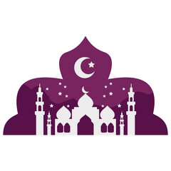 Window Mosque Silhouette Vector