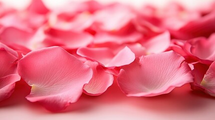 A delicate border of vibrant pink rose petals, their soft edges framing a scene of beauty and grace.
