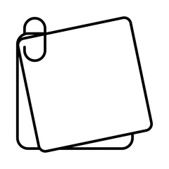 Post it line icon