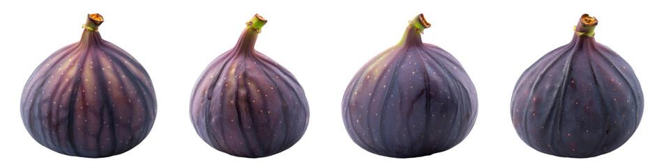 Fig Isolated on transparent background PNG set