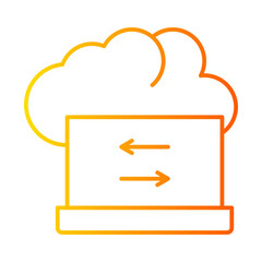 laptop gradient icon