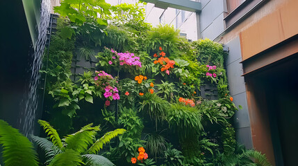 Vibrant Vertical Garden: A Lush Indoor Oasis