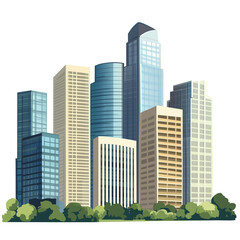 City, Transparent background