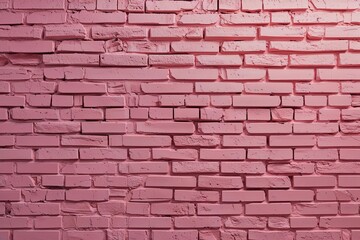 Obraz premium Warm Pink Brick Wall Abstract Texture Minimalist Background Design