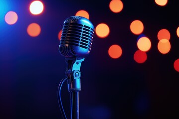 Dark glittering bokeh lights creating an elegant abstract scene