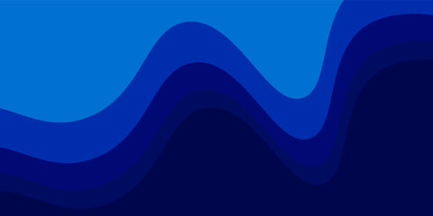Obraz premium Abstract background with wave pattern in blue multicolored wave style. Smooth wave pattern. Trendy vector illustration. Modern