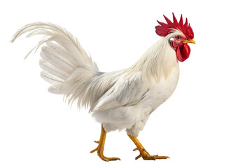 Fototapeta premium white rooster, black and white rooster, black & white rooster, black white rooster, leghorn roosters, leghorn white rooster, white black rooster, white brahma rooster, white cochin rooster, white