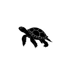 Turtle Silhouette Vector