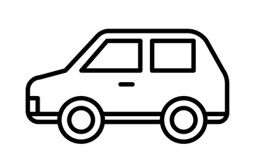 車のアイコンベクターイラスト