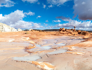 Toadstool Hoodoos at toadstool trail at Grand Staircase-Escalante National Monument, Utah USA