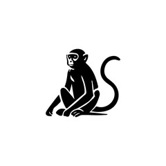 Monkey Silhouette Vector