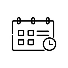 class schedule icon vector design template